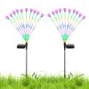 2Pcs Solar Firefly Lights Swaying Decorative Pathway Stake Lamp Ip65 Waterproof Landscape Patio Yard Night Light