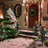 4Packs Solar Christmas Tree Lights Xmas Garden Decorations Tree Stake Lamp 20Leds Solar Decor Light With Constant And Flashing Mode For Pathway Yard P