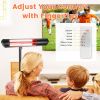 1500W Infrared Heater With Stand Electric Outdoor Patio Heater Ip65 Waterproof Tripod Wall Mount With 2 Remotes 3 Heating Levels For Home Restaurant Y