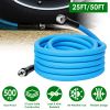 25Ft/50Ft 5/8" Non-Expanding Flexible Garden Hose Heavy Duty Pvc Water Hose Leak-Resistant Kink-Free All-Weather Burst 500Psi