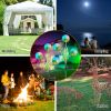 2 Pcs Dandelion Solar Light 36Led Beads Outdoor Garden Lawn Pathway Landscape Stake Lamp Colorful Ornamental Light