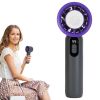 100 Speed Handheld Fan With Ice Cooler High Speed Turbo Fan 3000Mah Rechargeable Hand Fan With Lcd Display For Travel Camping Beach Outdoor
