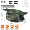 5-8 Person Pop Up Tent Automatic Setup Camping Tent Waterproof Instant Setup Tent With 4 Tent Poles 2 Mosquito Net Windows Carrying Bag For Hiking Cli