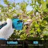 2-In-1 Electric Pruning Shear With Extension Pole 21V 4.0Ah Batteries Powered Cordless Pruner Reach 13Ft High 0.98In Cutting Diameter For Tree Trimmin