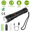 Tactical Led Flashlight Zoomable Rechargeable Search Light Torch 50000Lm W/ 5Modes Sos Night Light For Night Walking Adventures