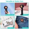 Portable Handheld Fan Rechargeable Pocket Personal Fan Quiet Desk Phone Holder Fan With 3 Speeds Removable Base For Commute Office Outdoor Indoor