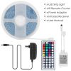 Led Strip Lights 16.4Ft 150 Leds Rgb Color Changing Lamp Ip65 Waterproof 5050 Led Dimmable Led Decorative Lights Diy Strip Lights W/ Ir Remote