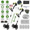21V Electric Weed Edger Cordless String Trimmer Grass Mower Eater Bush Cutter With 16800Rpm 2X 3000Mah Batteries 3.6-4.6Ft Length 90° Rotatable Angle