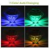 4Pcs Solar Garden Light Outdoor Diamond Led Light 7-Color Changing Ip65 Waterproof Pathway Stake Decorative Lamp For Garden Patio Yard Walkway