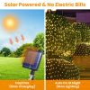 9.84X6.56Ft 192Led Solar Christmas Net Lights Outdoor Bush Lights Dimmable Ip44 Waterproof With 8 Modes Remote Timer Memory Function For Holiday Party