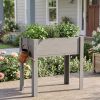 31X16X30In Elevated Raised Garden Bed With Legs, Wooden Planter Box For Outdoor Vegetable Herb Flower Fruit Growing