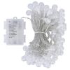 32.8Feet Globe String Lights Battery Powered Waterproof Decorative Fairy Lamp With 8 Lighting Modes Remote Control For Garden Lawn Patio