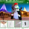 5.9Ft Christmas Inflatable Outdoor Decoration Snowman Penguin Blow Up Yard Decoration With Led Light Built-In Air Blower For Winter Holiday Xmas Garde