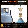 180,000 Btu Propane Weed Torch Heavy Duty Weed Burner Flame Weeder With 10Ft Hose Piezo Ignition Adjustable Flame Control For Weeds Ice Snow Asphalt F