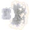 32.8Feet Globe String Lights Battery Powered Waterproof Decorative Fairy Lamp With 8 Lighting Modes Remote Control For Garden Lawn Patio