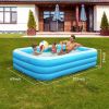 Inflatable Swimming Pools Family Swim Play Center Pool Blow Up Kiddie Pool For Family Inflatable Lounge Pool For Kids Baby Adult Inflatable Water Ball