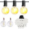 50Ft Decorative Globe String Lights Outdoor Indoor 25Pcs Bulb Light Strings Fairy String Lamps For Garden Lawn Patio Cafe Party