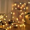32.8Feet Globe String Lights Battery Powered Waterproof Decorative Fairy Lamp With 8 Lighting Modes Remote Control For Garden Lawn Patio