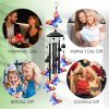 Butterfly Wind Chimes For Outside Metal Wind Chimes With Aluminum Tubes Deep Soothing Sound Decor For Garden Yard Home Patio Gift For Women Men