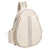 Pickleball Sling Bag For Men Women Waterproof Badminton Tennis Backpack With Wet Pocket Hidden Fence Hook Machine Washable