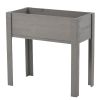 31X16X30In Elevated Raised Garden Bed With Legs, Wooden Planter Box For Outdoor Vegetable Herb Flower Fruit Growing