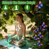 Butterfly Wind Chimes For Outside Metal Wind Chimes With Aluminum Tubes Deep Soothing Sound Decor For Garden Yard Home Patio Gift For Women Men