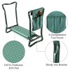 Foldable Garden Kneeler Seat W/ Kneeling Soft Cushion Pad Tools Pouch Portable Gardener Kneeling Bench Stool