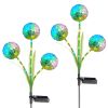 2 Pcs Dandelion Solar Light 36Led Beads Outdoor Garden Lawn Pathway Landscape Stake Lamp Colorful Ornamental Light