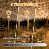 9.84X6.56Ft 192Led Solar Christmas Net Lights Outdoor Bush Lights Dimmable Ip44 Waterproof With 8 Modes Remote Timer Memory Function For Holiday Party