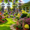 Butterfly Wind Chimes For Outside Metal Wind Chimes With Aluminum Tubes Deep Soothing Sound Decor For Garden Yard Home Patio Gift For Women Men