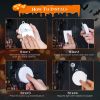3 Pack Halloween Window Light Spider Witch Hat Pumpkin With Orange Light Hanging Halloween Decoration Light With Suction Cup Hanging Holes