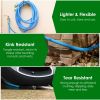 25Ft/50Ft 5/8" Non-Expanding Flexible Garden Hose Heavy Duty Pvc Water Hose Leak-Resistant Kink-Free All-Weather Burst 500Psi