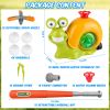 2 In 1 Snail Water Sprinkler Baseball Toy With 2 Sprinkler Nozzles 360° Rotating Spray Baseball Sprinkler Summer Water Toy For 4-8Years Old Boys Girls