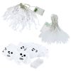 3Pcs Halloween Light Decorations Total 50 Leds 24Ft Halloween String Lights Colorful 3D Skeleton Ghost String Lights Gauze Skull String Lights Spooky