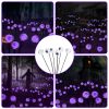 2Packs Solar Scary Eyeballs Lights Outdoor Halloween Decoration Swaying Light Halloween Path Lights Ornaments With Total 12Led Ip65 Waterproof For Yar