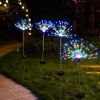 2Pcs Solar Powered Starburst Lights 240 Leds Firework Lamp Garden Path Decor Lights