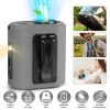 5 In 1 Portable Waist Clip Fan With 5 Speeds Flashlight 10000Mah Battery Operated Personal Wearable Turbo Belt Fan Hands-Free Neck Fan For Camping Tra