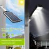 Solar Street Path Light Outdoor 120Leds Radar Sensor Remote Control Wireless Lamps Ip65 Waterproof Lighting For Garage Front Door Garden Pathway