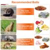 Live Animal Trap Cage 37X14X15In Folding Catch And Release Humane Cat Trap Galvanized Iron For Raccoons Foxes Coyotes Stray Dogs Armadillos Squirrels