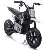 24V Kids Electric Motocross Ride On Motorcycle, 200W High Speed Hub Motor Dirt Bike Toy With Rear Shock Absorber, Adjustable Speed, Led Breathing Ligh