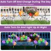 4 Packs Solar Skull Lights Outdoor Halloween Decorations Solar Powered With 6 Skull Heads 2 Lighting Modes Ip45 Waterproof Halloween Yard Lights For L