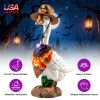 Porch Goose Halloween Costume For 23" Goose Statue Pumpkin Bandana & Cowboy Hat Halloween Yard Decor