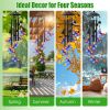 Butterfly Wind Chimes For Outside Metal Wind Chimes With Aluminum Tubes Deep Soothing Sound Decor For Garden Yard Home Patio Gift For Women Men