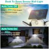 2 Pack Solar Powered Wall Lights Ip44 Waterproof Motion Sensor Lights With 4 Adjustable Heads 333Pcs Led Beads 120° Sensing Angle Remote Control For Y