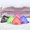 Adjustable Bandana Leather Pet Collar Triangle Scarf