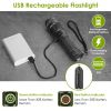 Tactical Led Flashlight Zoomable Rechargeable Search Light Torch 50000Lm W/ 5Modes Sos Night Light For Night Walking Adventures