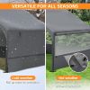 4\'X4\'X3\' Extra Large Outdoor Dog House Tent Breathable Outdoor Enclosure With 3-Sided Roll-Up Mesh Windows Ground Stakes Storage Bag For Dogs, Cats