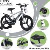 16 Inch Kids Bike With Training Wheels, Children\'S Bicycle With Magnesium Alloy Wheels, Dual U-Brakes, Adjustable Quick-Release Seat, Water Bottle &