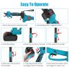 2-In-1 Electric Pruning Shear With Extension Pole 21V 4.0Ah Batteries Powered Cordless Pruner Reach 13Ft High 0.98In Cutting Diameter For Tree Trimmin