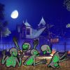 Halloween Skeleton Yard Sign Decorations 6Pcs Glow In The Dark Halloween Skull Fluorescence Lawn Garden Sign With 12 Stakes For Haunted House Garden Y